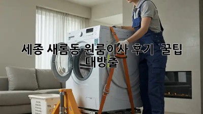 세종 새롬동 원룸이사 후기 💯 꿀팁 대방출! 📦✨